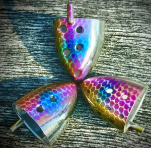 Salsa Bait Holder. 3-pack. Fogtrout. Chrome