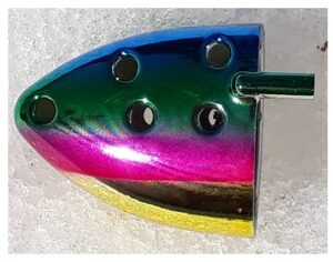 Salsa Beteshållare 3-pack. Gold Coho Blue. Chrome