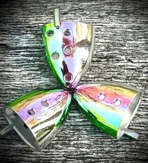 "New 2024" Salsa Bait Holder. 3-pack. Red clover. Chrome